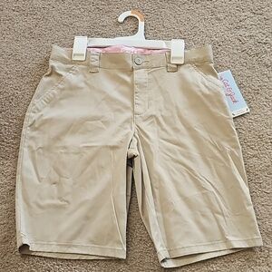 Girls Uniform Chino Shorts Cat & Jack Beige Size 14